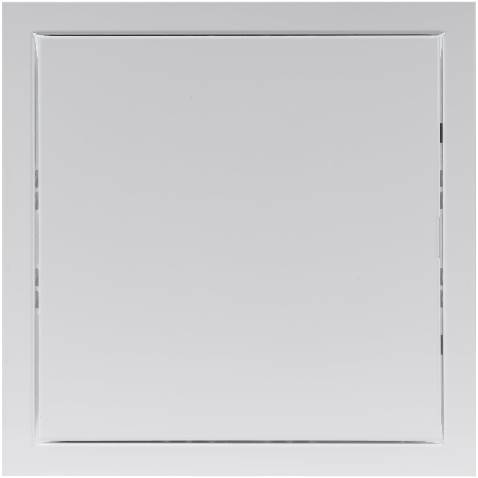 8" x 8" Inch Galvanized Steel Access Panel Door - for Outdoor and Indoor Use - Opening Flap Cover Plate - Box Door Lock - Door Latch - Inspection Hatch - White Polymer Coating
