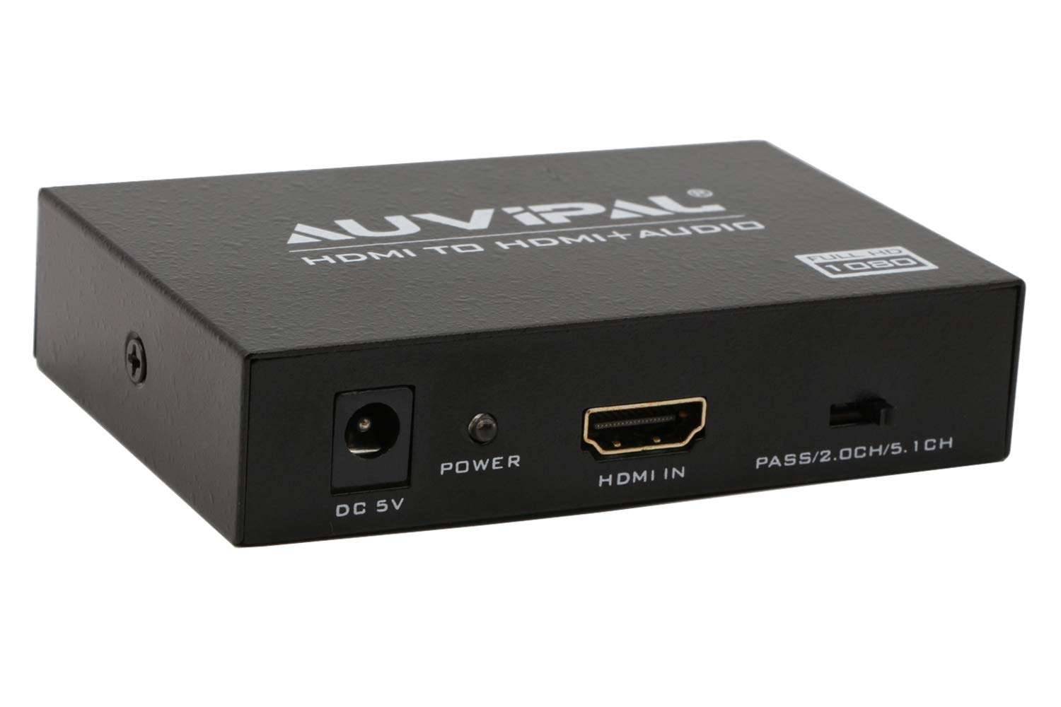 AuviPal 1080P@60Hz HDMI Audio Extractor, HDMI to HDMI with Audio (Optical SPDIF + L/R Stereo) Adapter for Connecting Sound System to Firestick, Projector, Apple TV, Roku, PS3/4, Xbox, PC and More 2