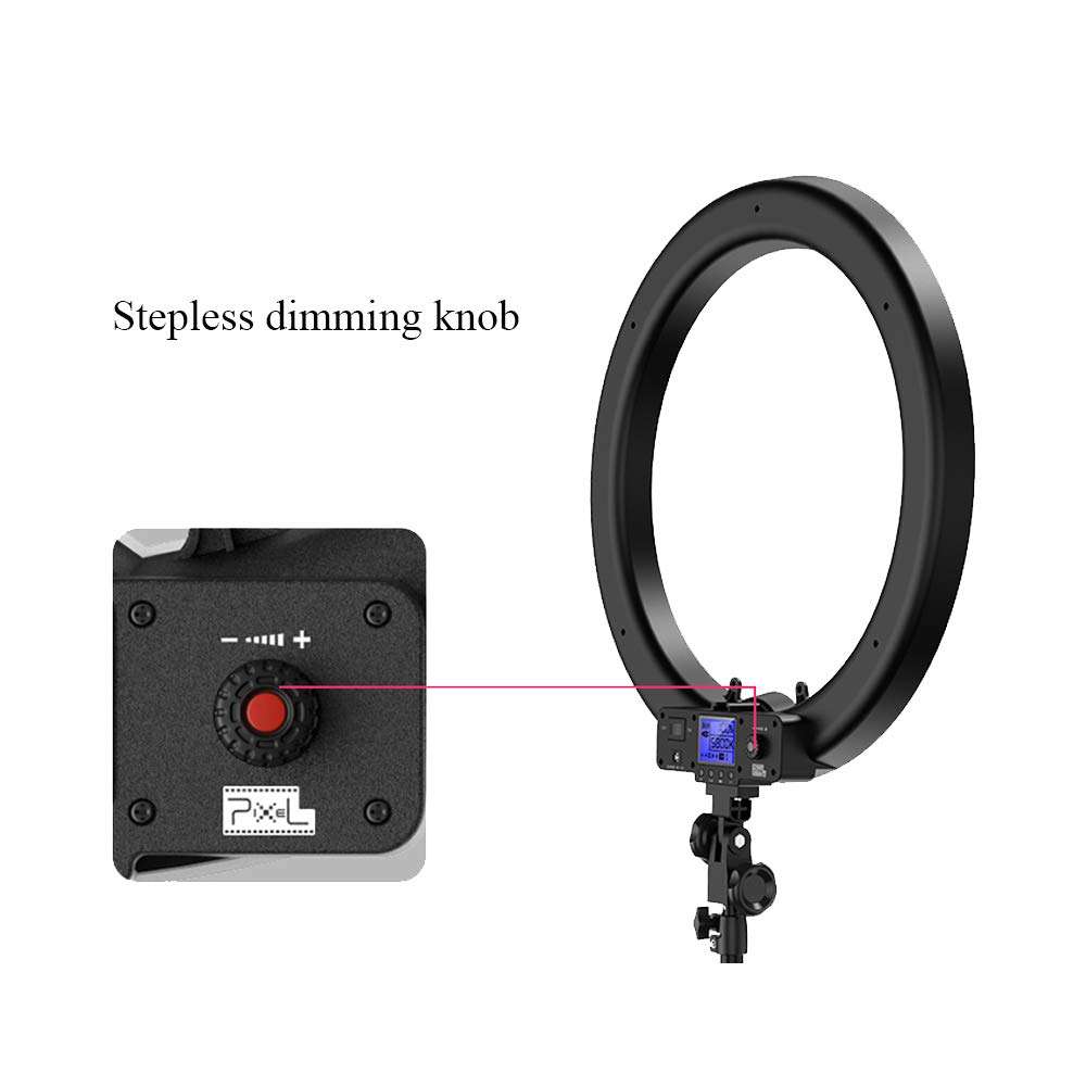 JION Doost 19-Inch External Dimmable SMD Led Ring Light Lighting Kit with Light Stand, Mobile Phone Holder, Hot Shoe Adapter for Portrait YouTube Video Capture 3