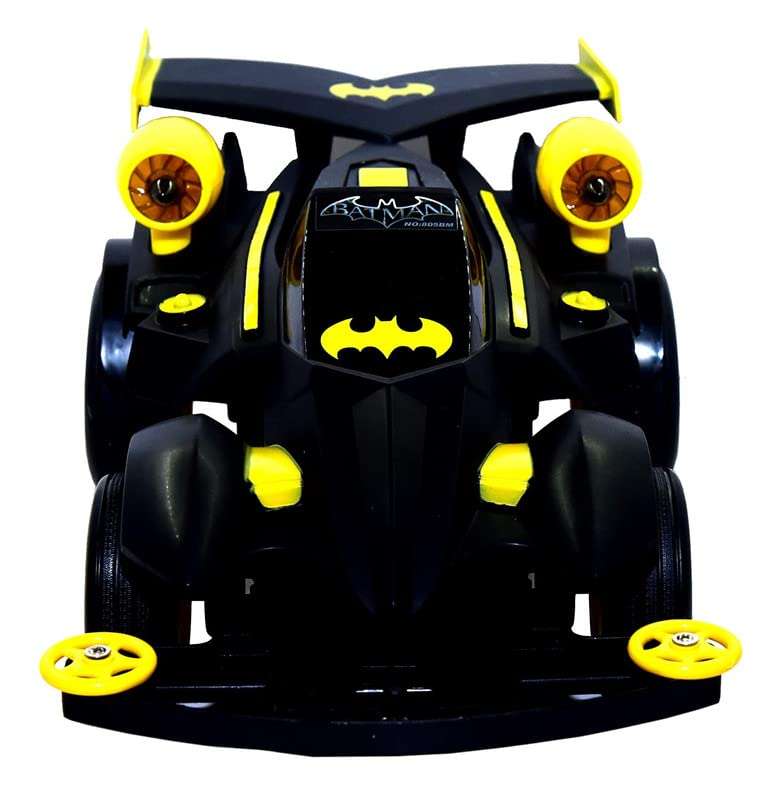 Crizer Remote Control Batman Chariot HIGH Speed Racing RC Toy CAR With Colorful LED Light Effects, Very Stylish Design and Muscular Looks, Plastic Stunt Car RC Off Road Crawler Racing Car Toy For Kids 4