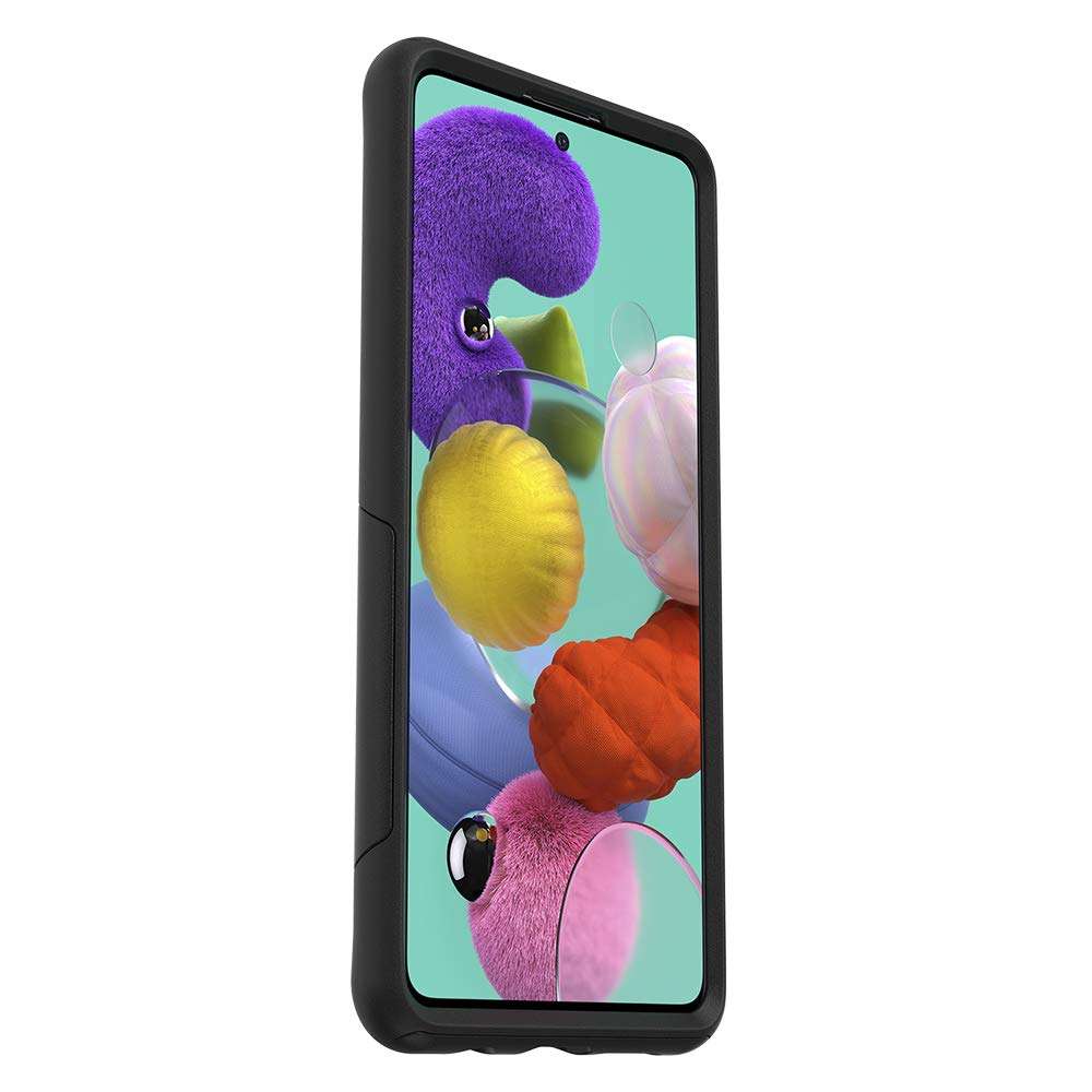 OtterBox Samsung Galaxy A51 (4G ONLY, Not Compatible with Any 5G Device) Commuter Series Lite Case - Black, Slim & Tough, Pocket-Friendly, with Open Access to Ports and Speakers (no Port Covers), 3