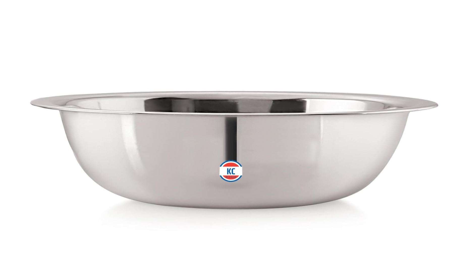 KC Stainless Steel Multipurpose Basin Bowl | Mixing Bowl | Kitchen Accessories (Diamm. 25.0 CM, 2 Litre) 4