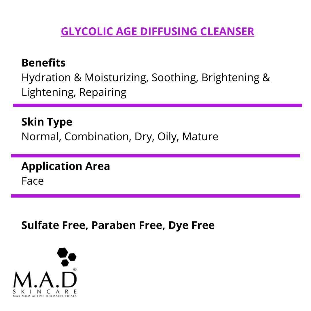 M.A.D Skincare Anti-Aging Glycolic Age Diffusing Cleanser 13.5 fl. oz. [2 Pack] 3