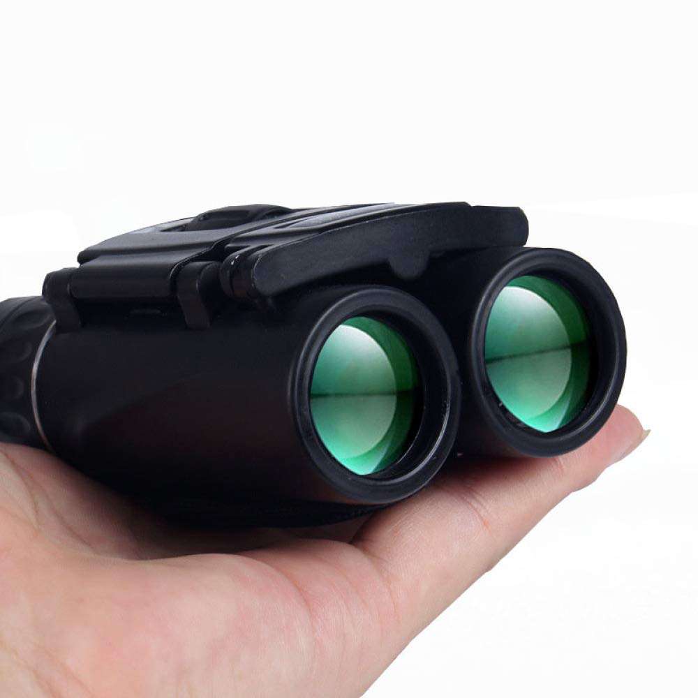 WQERLC 40X22Hd Binoculars 2000M Long Range Folding Mini Telescope Optics Telescope for Hunting Sports Outdoor Camping Travel a/Black/S 5