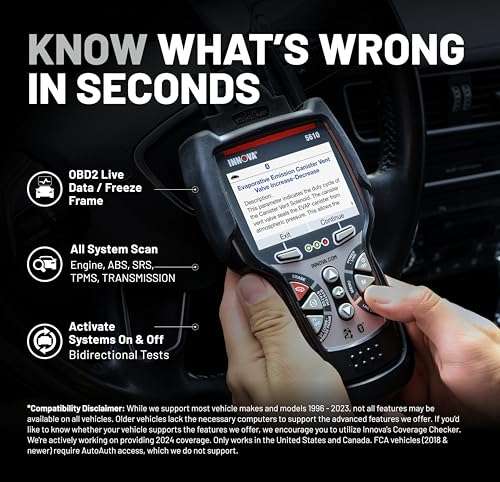 Innova 5610 OBD2 Bidirectional Scan Tool - Understand Your Vehicle, Pinpoint What's Wrong, and Complete Your Repairs with Less Headache, Updates Included, US-Based Technical Support 2