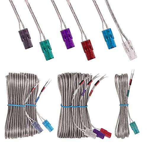 ExploreHome Set of 6 Replacement Speaker Wire Cord Cable Kits for Sony BDV-T10 BDV-T11 BDV-T28 BDV-T37 BDV-T57 BDV-T58 BDV-T79 BDV-Z7 Surround Sound System 1
