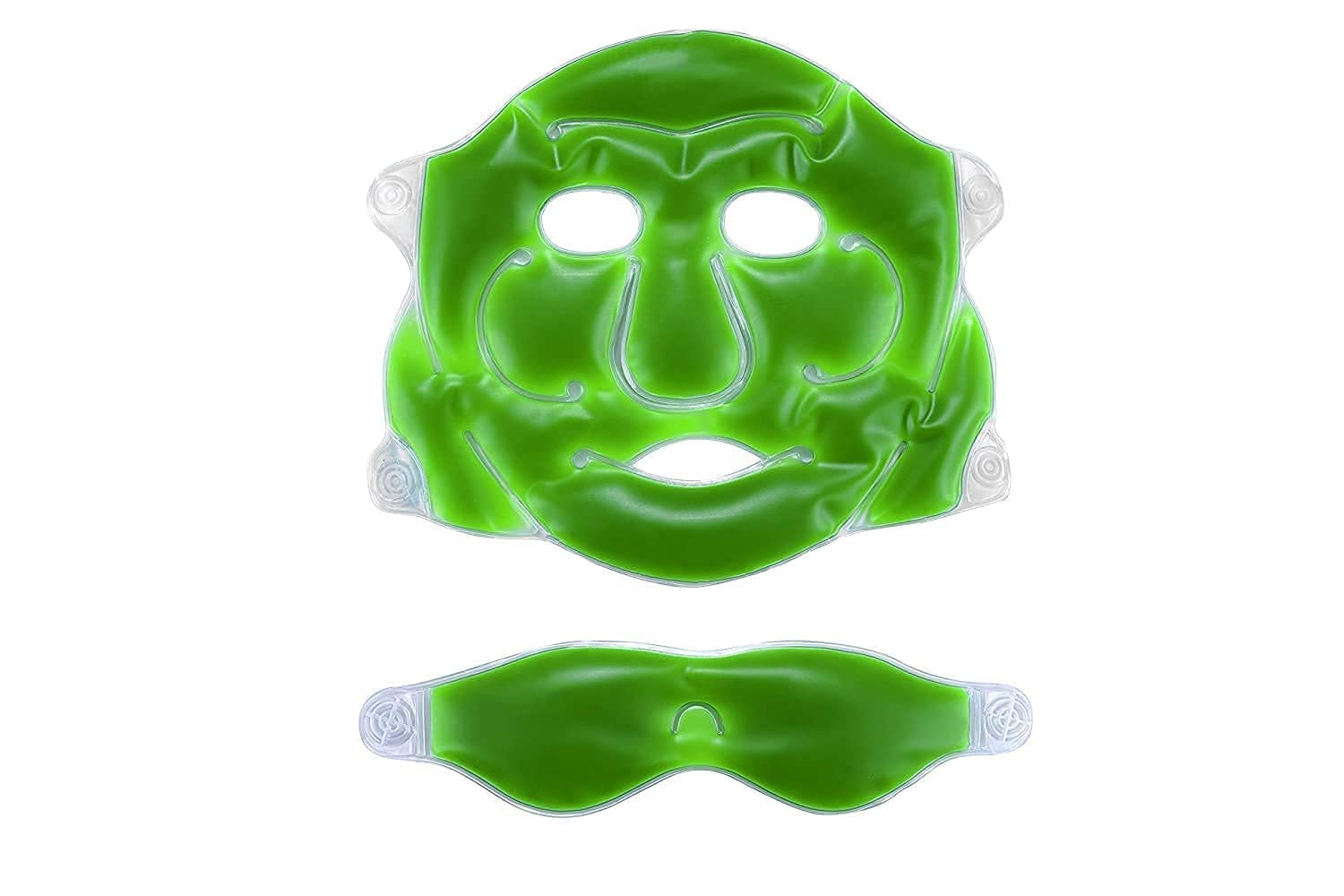 La Rostro Reusable Cooling Gel Relaxing Aloe Vera Eye Cooling Gel Full Face Mask Face Mask For Comfort Sleep And Avoid Dark Circle Stress Relief Face Eye Mask For Men And Women