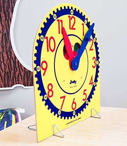 Carson Dellosa 13" x 12" Judy Clock, Time-Telling Teaching Clock for Kids, Classroom Clock for Teaching Time, Analog Clock, Teaching Clock for Classroom or Home School, Kindergarten to 3rd Grade 5