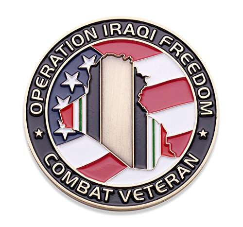 OIF Operation Iraqi Freedom Challenge Coin - Military Coin Designed by Military Veterans - Great 3D Detail Die Struck Brass Coin 3