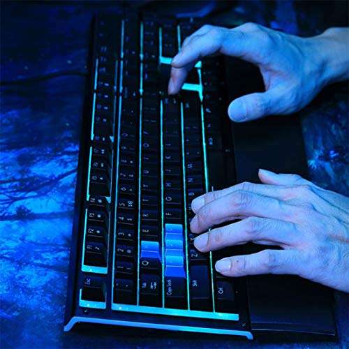 Acer Predator Aethon 100 Gaming Keyboard: Floating Keycaps Design - Anti-Ghosting for 19 Keys - UV Coated ABS Keycap - 16.8M RGB Colors + Six Lighting Effects 5