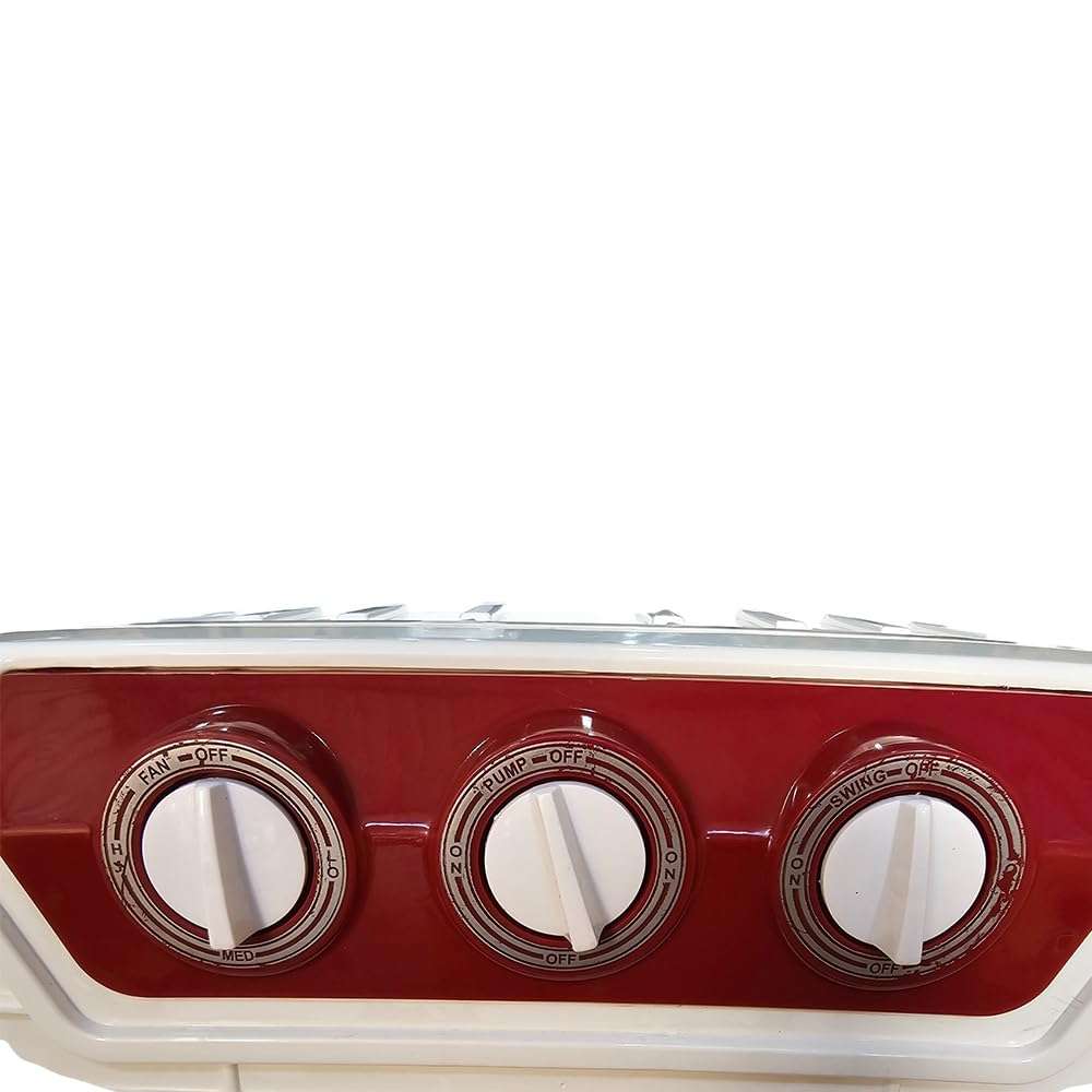 ForeSpace - Hammer-H4H- 75 Litres Desert Air Cooler for home | For Larger Room| High Density Honeycomb Pads | High-Speed | Ever-last Pump | Humidity Control - White & Red 5