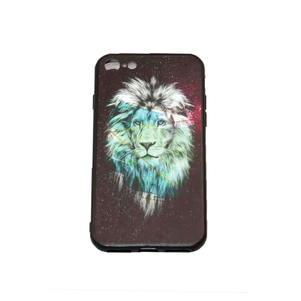 AXAXLY Lion Phone Case for 8 Coloured Drawing Case TPU Soft Cell Phone Protective Sleeve 1