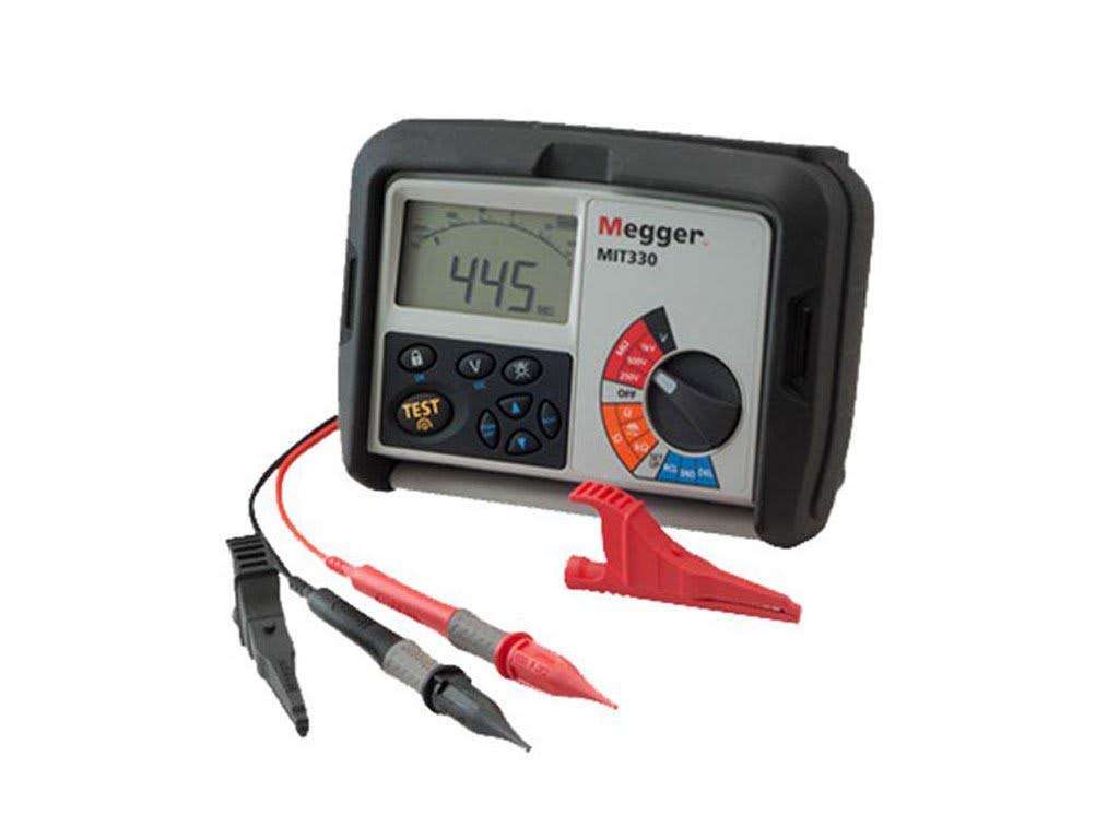 Megger MIT330 - Analog/Digital Insulation Tester, 250/500/1000 V