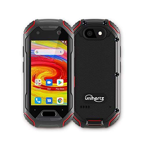 Unihertz Atom - The World's Smallest 4G Rugged Smartphone with Android 9.0 Pie, Unlocked, 4GB RAM, and 64GB ROM (T-Mobile & Verizon Support)