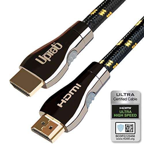 Certified HDMI Cable 6FT (HDMI 2.1 10K 8K) Ultra High Speed HDMI HDR 48Gbps eARC VRR Dolby Atmos Vision for PS5 Xbox Series X RTX 4090 Apple TV 4K Roku Fire Sony LG (6.5FT/2M) 1