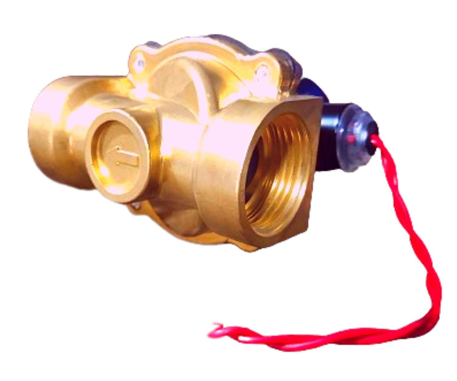 IONIX Brass solenoid valve 1/2 inch for industrial water purifier, irrigation, overhead tank, Normally closed type sv 220V AC 6