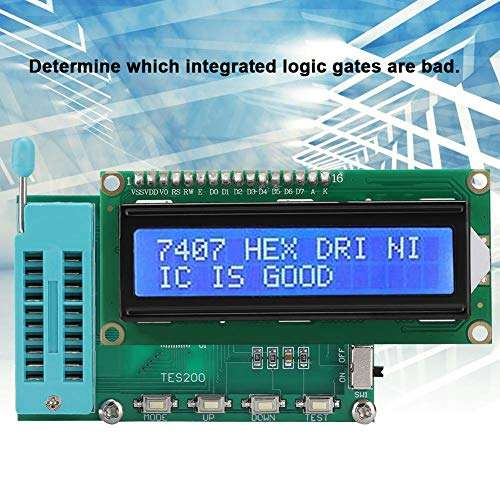 IC Tester Meter lC Logic Gate Tester Digital Meter TES200 Digital Integration Test for 74 40 45 Series 3