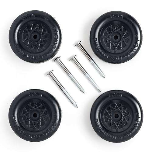 Pinewood Pro Ferrari-Style Derby Car Kit | 22 Piece Set | Polished Axles | Speed Wheels | PRO Graphite Included | Flex Weights | Wheel Spacing Tool | Cool Accessories and Decals 4