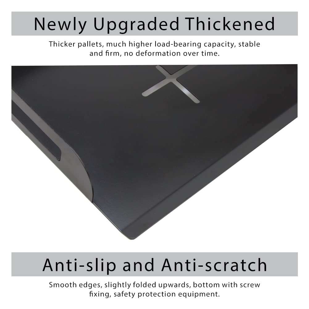 JGPIN Universal Ceiling Mount with Tray for Projector/Camera,Wall/Ceiling Mounting, No Hole Installation, Height Adjustable 11.4-22inches, in-Tube Cable Routing 4