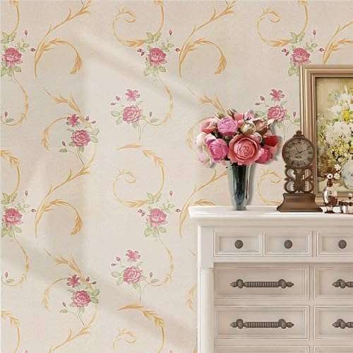 ROSASTELLA Self Adhesive Decorative Peel Stick Waterproof Wallpaper Wall Decor Removable Wall Paper for Living Room Hall Decoration PVC Vinyl DIY Contact Paper 45x304cm 5