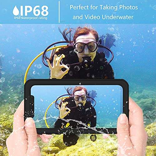 OUNNE Waterproof Dustproof Shockproof Case for iPhone XR, Full Body Protection Cover with Built-in Screen Protector, Waterproof, Clear Case for iPhone XR 6.1 inch 2