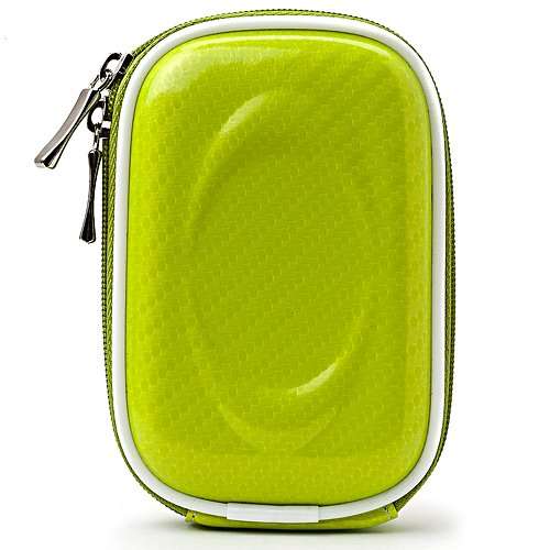 Candy Green Carrying Case for for Casio EXILIM Card EX S200 EX FH100 EX G1 EX H30 EX Z16 EX ZR10 EX ZR100 EX ZS5 EX ZS10 Point and Shoot Digital Camera Tripod and Screen Protector 3