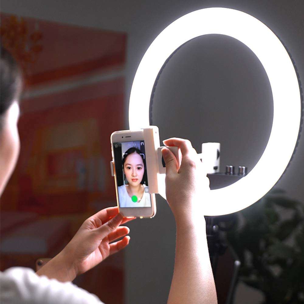 JION 16-Inch External Dimmable SMD Led Ring Light Lighting Kit, Mobile Phone Holder, Hot Shoe Adapter for Portrait YouTube Video Capture (No Carry Bag) 6