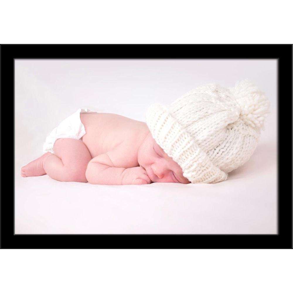 ArtzFolio Newborn Baby Paper Poster Black Frame | Top Acrylic Glass 13 x 9 inch (33 x 23 cms) 4