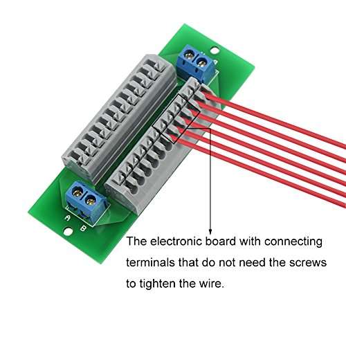 Evemodel 1X 12 Position Prewired Power Distribution Board Block 2 Inputs 2 x 13 Outputs for DC AC Voltage 3