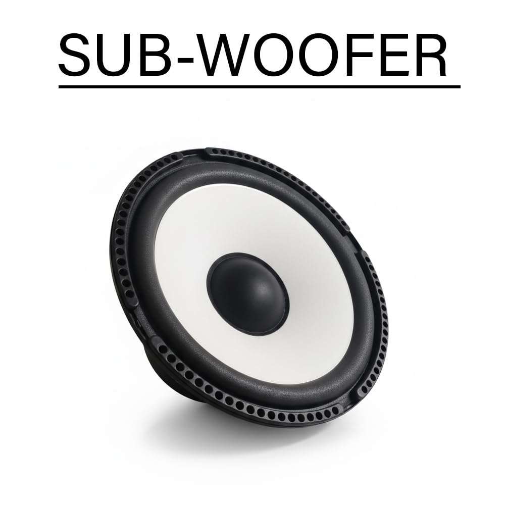 Virtual Mart India 8 inch woofer VMISWWHIE Subwoofer 3