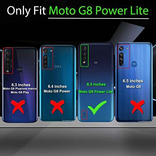 GORGCASE for Moto G8 Power Lite Case/Motorola G8 Power lite (Not Fit G8 Power) Slim Scratch Resistant Shockproof Anti-Drop Airbag Bumper Armor 4 Cornor Protective Cover Girls Women Black White Marble 2