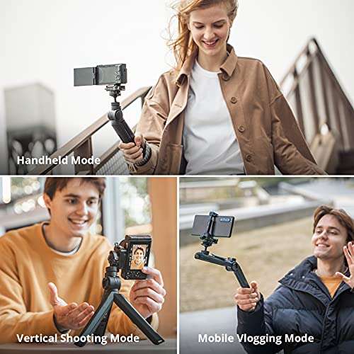 PGYTECH MANTISPOD PRO Mini Camera & Cell Phone Tripod Stand Magnesium Alloy Small Travel Flexible Vlogging Tripod | DSLR Accessories Pocket Video Vlogger Desktop Shooting Selfie Tripod Mount 6
