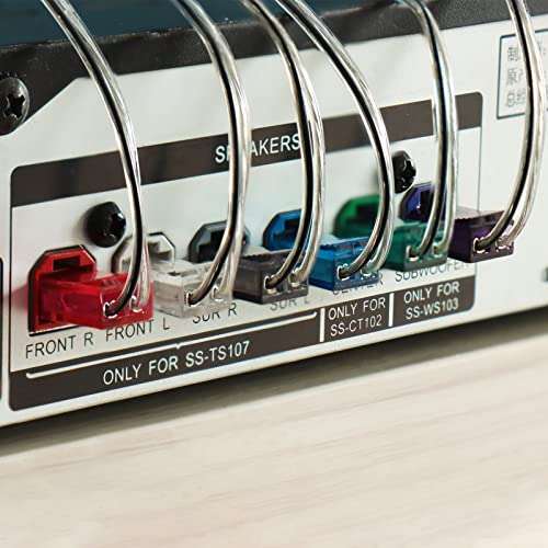 ExploreHome Set of 6 Replacement Speaker Wire Cord Cable Kits for Sony BDV-T10 BDV-T11 BDV-T28 BDV-T37 BDV-T57 BDV-T58 BDV-T79 BDV-Z7 Surround Sound System 5