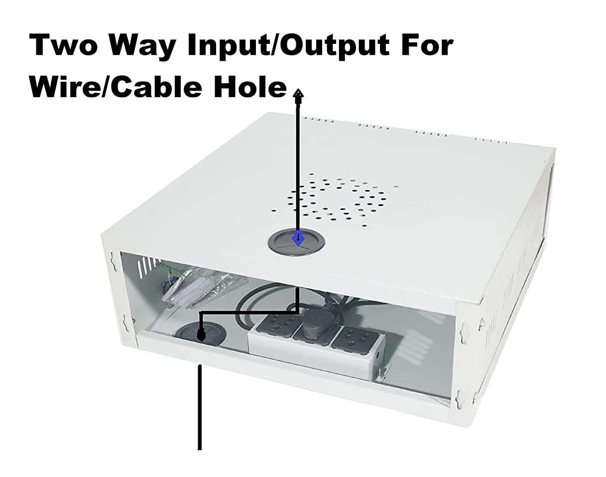 Maizic Smarthome Multi Usable CCTV/DVR/NVR Cabinet Box/DVR Foldable Rack Wall Mount with Lock/Network Rack/Server Rack 4