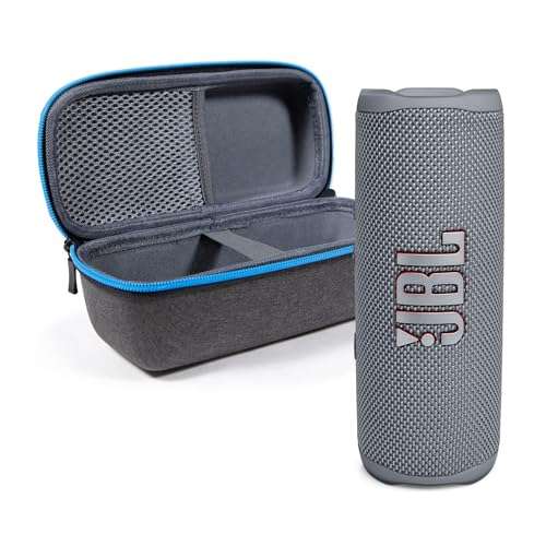 JBL Flip 6 (Gray) + Bundle with divvi! Protective Hardshell Case