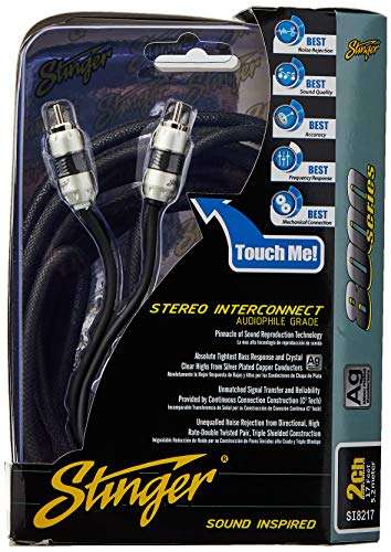 Stinger SI8217 17-Foot 2-Channel 8000 Series Audiophile Grade RCA Interconnect Cable 2