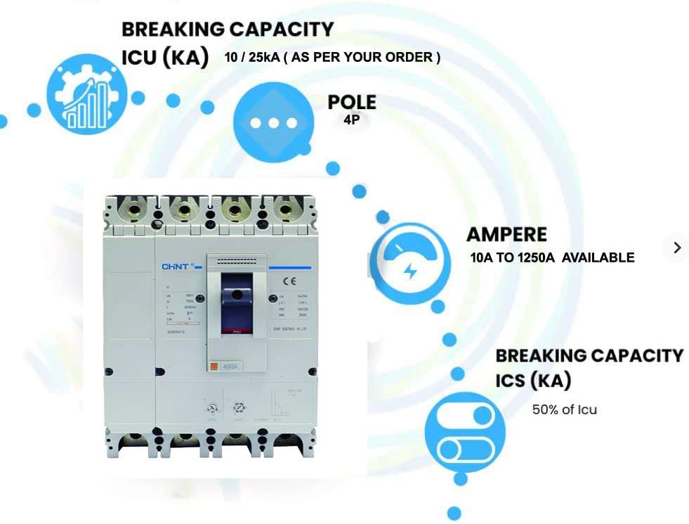 ARINO (ORIGINAL) CHINT'S MCCB 200A 4 POLE HEAVY DUTY MCCB 100% COPPER TERMINAL (1 YEAR WARRANTY) 200A MCCB 200A 4POLE MCCB 200A 4P MCCB INDUSTRIAL MCCB 3