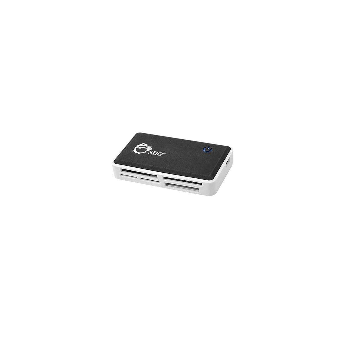 SIIG USB 2.0 Multi-Slot Card Reader/Writer (JU-MR0C12-S1),Black/silver 1