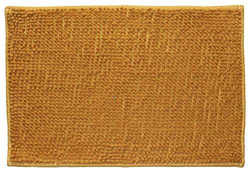Home Candy Coral Collection Modern Chenille Mat - 16" x 24", Beige 2