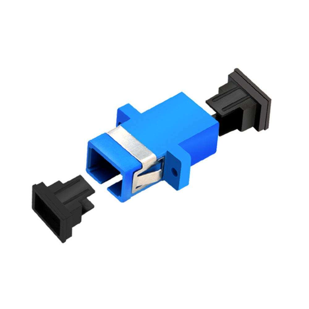 6PCS Blue SC Female to SC Female UPC Simplex Single Mode Fiber Optical Coupler,SC Singlemode Fiber Optic Adapter,Network Internet Connector Adapter with Mount Panel 2