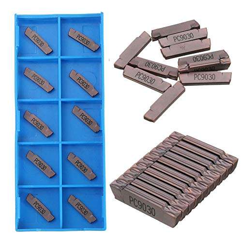 LOadSEcr's Home Improvement Tools, 10Pcs MGMN200 LDA Grooving Parting Carbide Inserts Cutting for CNC Lathe Multi Hand Tools 2