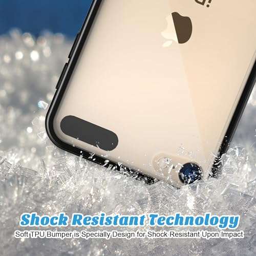 ULAK iPod Touch 7 Case, iPod Touch 6 Case, Slim Fit Hybrid Bumper TPU/Scratch Resistant Hard PC Back Cover/Corner Shock Absorption Case for Apple iPod Touch 5 6th 7th Generation (2019), Red 5