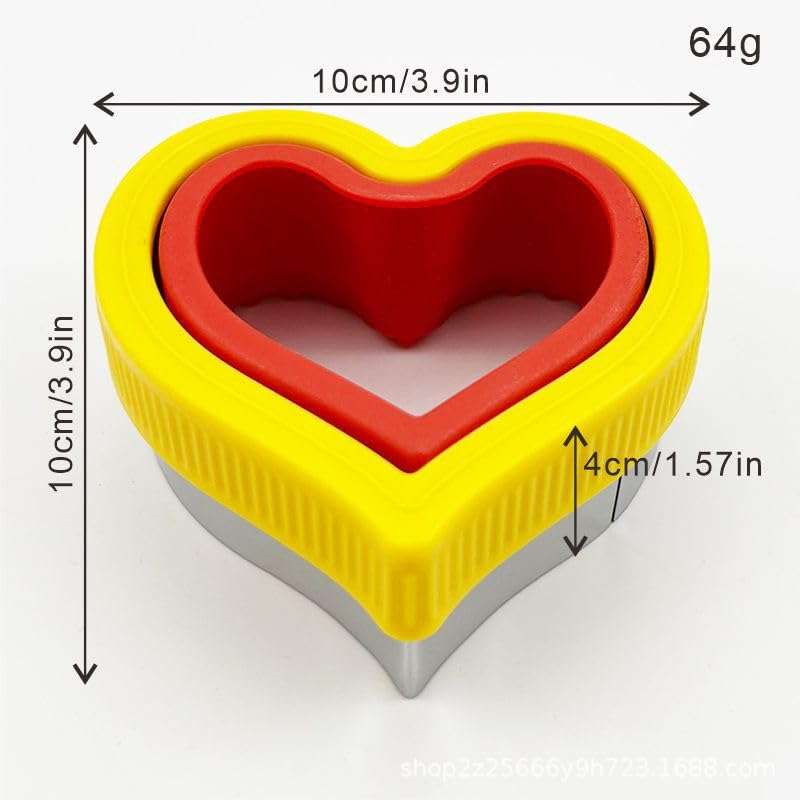 sandwich cutter.bread cutter.sandwich crimpit.uncrustables sandwich maker.sandwich sealer.crimpit sandwich maker.crustless sandwich cutter.crust cutter.sandwich mold (Yellow red) 4