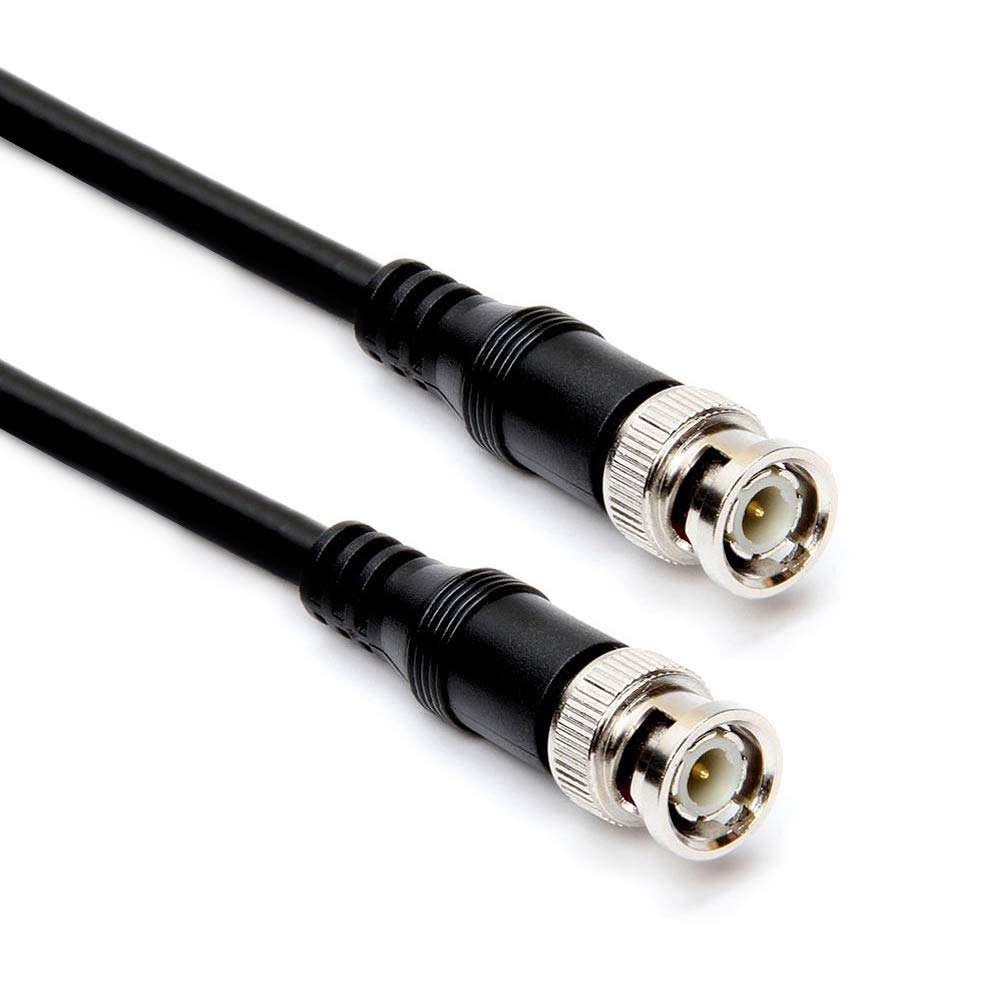 Cmple RG59U 12 Feet BNC Male to BNC Male, 75 Ohm, Coaxial BNC to BNC Video Cable, 12FT Black 1