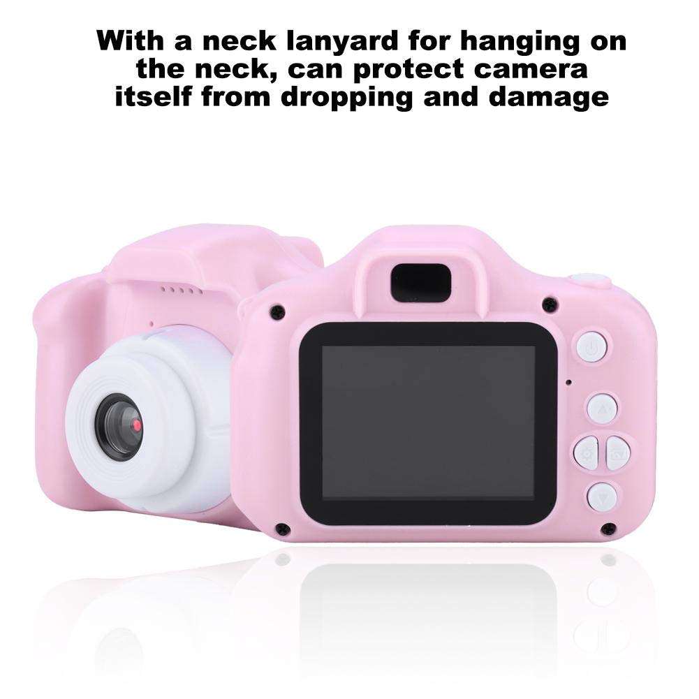 sjlerst Rechargeable Toy Camera Kid Camcorder, Kid Action Camera Toddler Video Recorder 1080P Kid Camera, for Girls Birthday for Birthday Christmas New Year Gift(Pink) 6