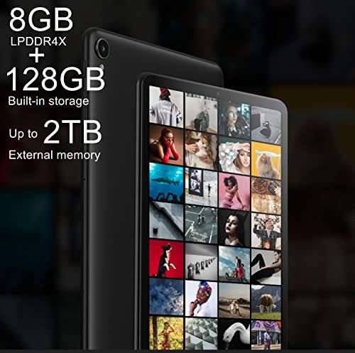 ALLDOCUBE Android 11 Tablet 10.4 inch, iPlay40H Tablet PC, 8GB RAM+128GB ROM, Unisoc T618 Octa-Core Processor, 5MP Front + 8MP Rear Camera, 2000x1200 HD Full Screen, 2.4G+5G WiFi, 6200mAh 5