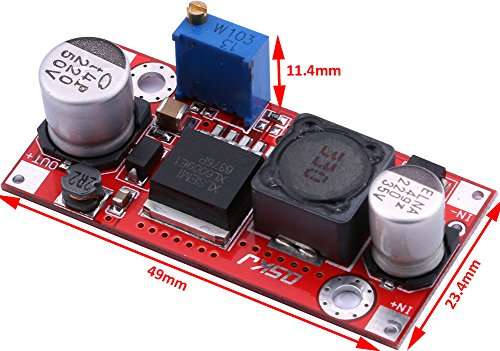 DC Boost Converter, Yeeco DC-DC Step Up Converter Board 5-32V 12V 24V to 5-50V 36V 48V Voltage Regulator Booster Module 15W Adjustable Voltage Step Up Transformer Stabilizer Power Supply Module 2