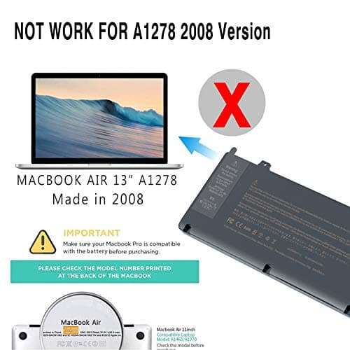 BND A1322 Laptop Battery Replacement for Mac Book Pro 13 inch A1278(Mid 2009, Mid 2010, Early and Late 2011, Mid 2012 Version),fit MB990LL/A MB991LL/A MC374LL/Al MC724LL/A MD314LL/A MD101LL/A 5