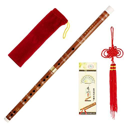 Kmise Bamboo Flute Dizi Traditional Handmade Chinese Musical Instrument Vintage Dizi (D Key) 1