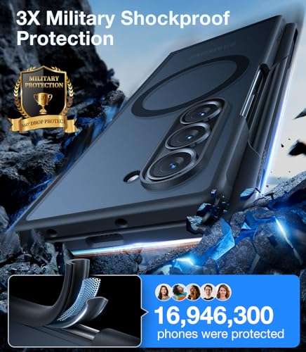 TORRAS Shockproof Galaxy S20 Case 6.2 Inch, [4X Military Drop Protection] Translucent Matte Hard Back with Soft Edge Slim Case Compatible for Samsung Galaxy S20 Case ，Matte Black 3